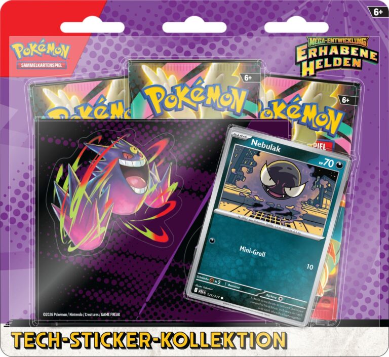 Pokémon Erhabene Helden - Tech-Sticker-Kollektion