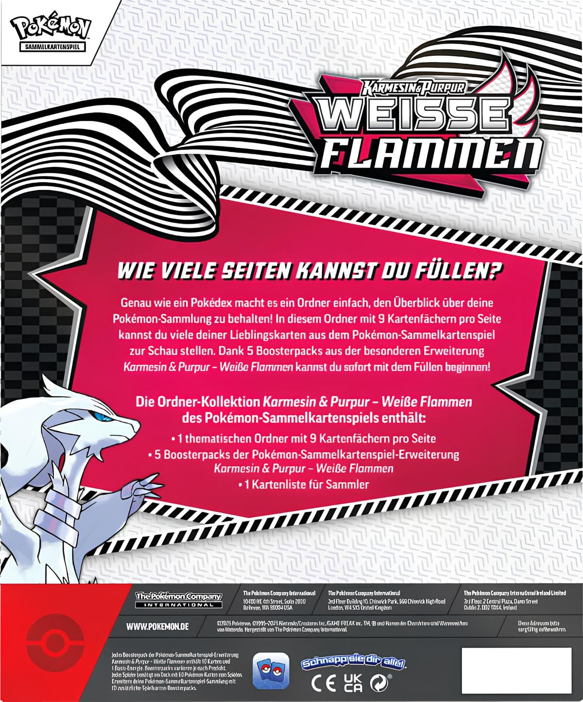 Pokémon Schwarze Blitze & Weiße Flammen - Ordner-Kollektion